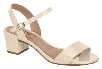 Sandalia Beira Rio Verniz Premium – Taco 5 cm – Charol Brillante