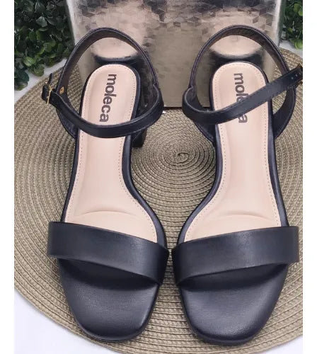 Sandalia Moleca Glam Nancy – Taco 4 cm – Brillo Metalizado