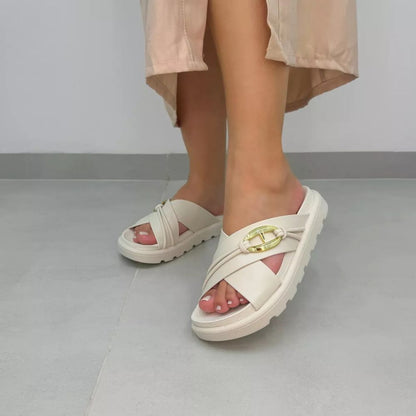 Chatas Mujer Vizzano 6510111 Fajas Anchas Cruzadas