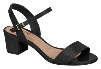 Sandalia Beira Rio Verniz Premium – Taco 5 cm – Charol Brillante