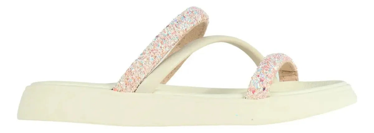 Chatas Moleca Mujer Plataforma Baja Tiras Strass Liviana 5469.121.2542