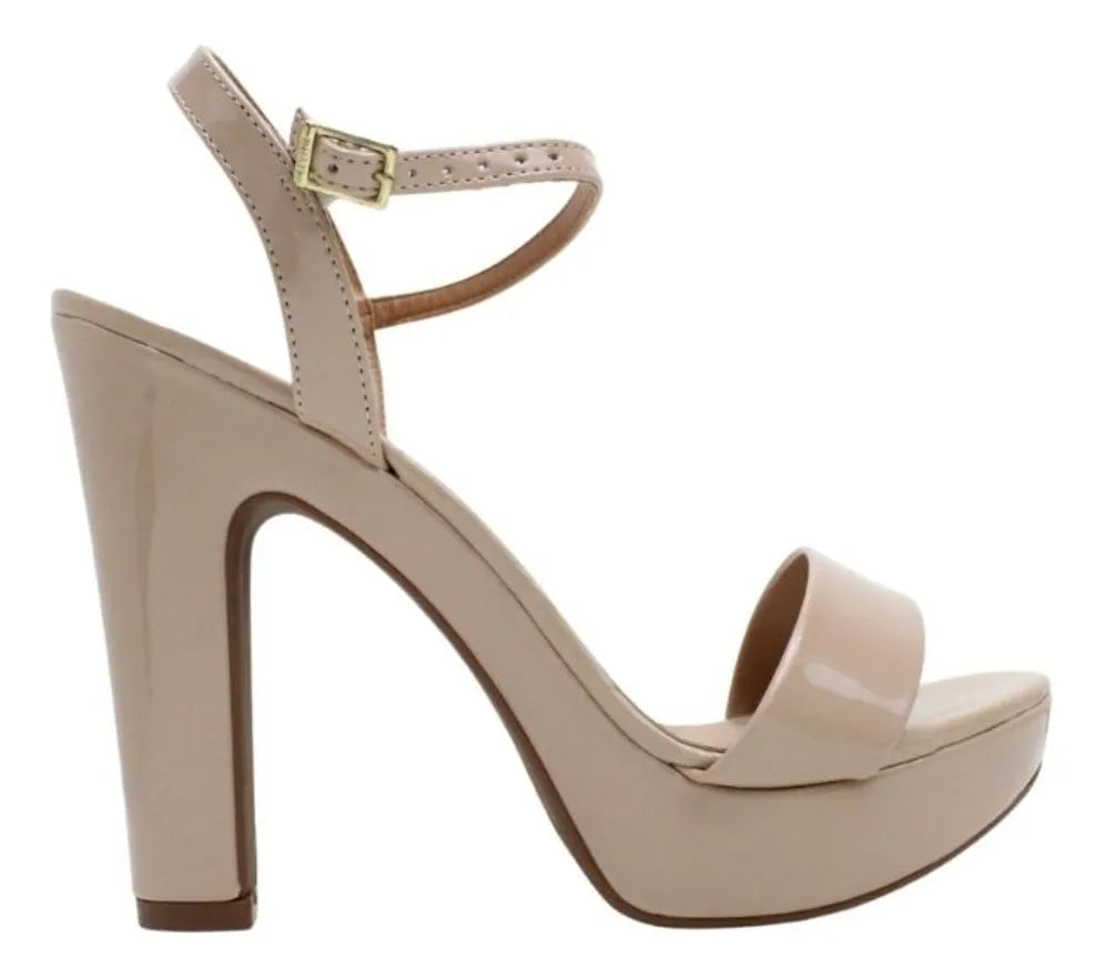 Sandalia Vizzano Verniz Premium Gala – Taco 12 cm – Charol Brillante