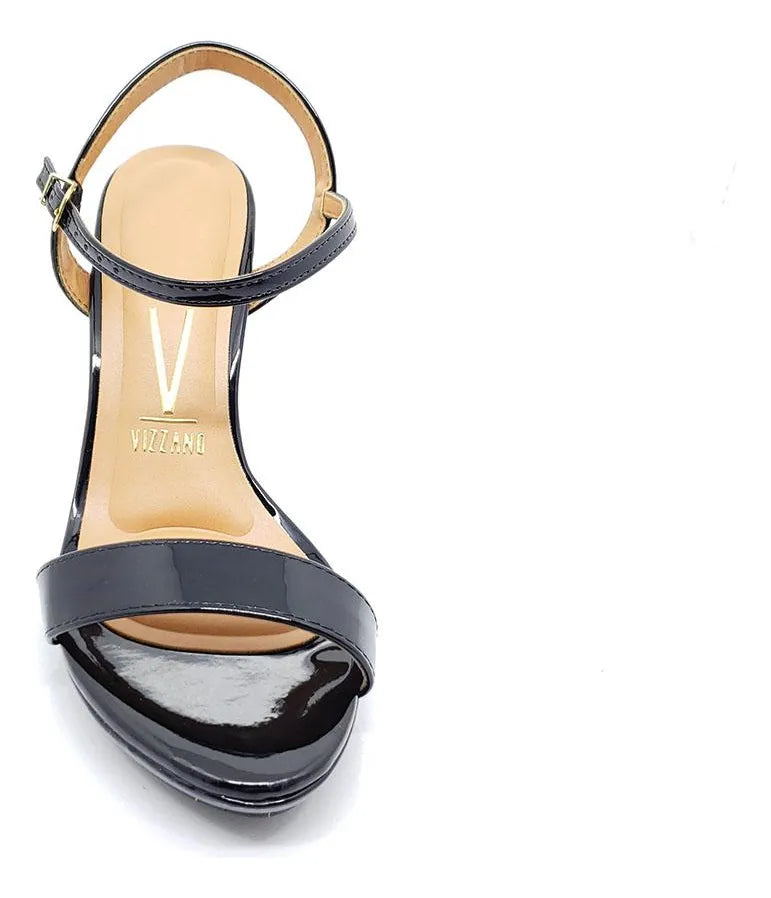 Sandalia Vizzano Verniz Premium – Taco 10 cm – Charol Brillante de Fiesta
