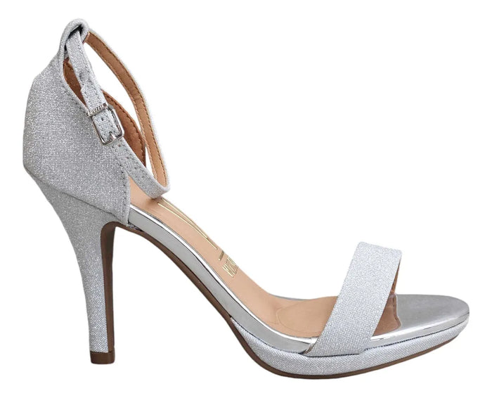 Sandalia Vizzano Shine Glamour – Taco 10 cm – Brillo Metalizado