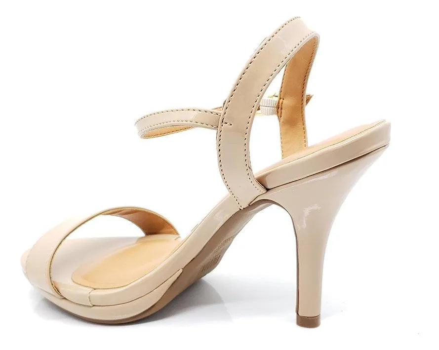Sandalia Vizzano Verniz Premium – Taco 10 cm – Charol Brillante de Fiesta