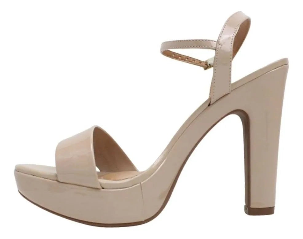 Sandalia Vizzano Verniz Premium Gala – Taco 12 cm – Charol Brillante