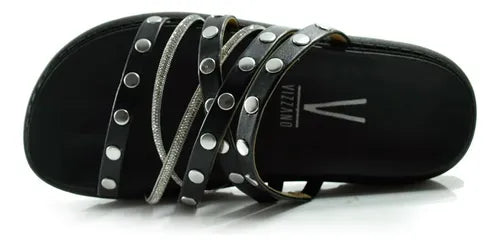 Chatas Mujer Vizzano 6510-112 Tiras Tachas Elástico Confort