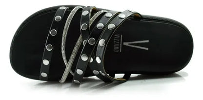 Chatas Mujer Vizzano 6510-112 Tiras Tachas Elástico Confort