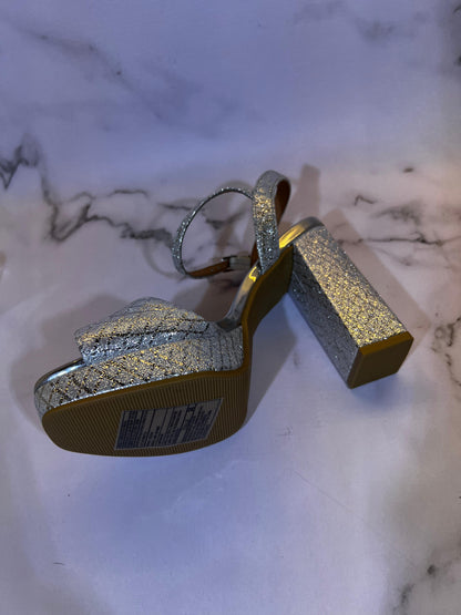 Sandalia Vizzano Gala Tecido Metal Florença – Tacón 10 cm – Brillo Metalizado