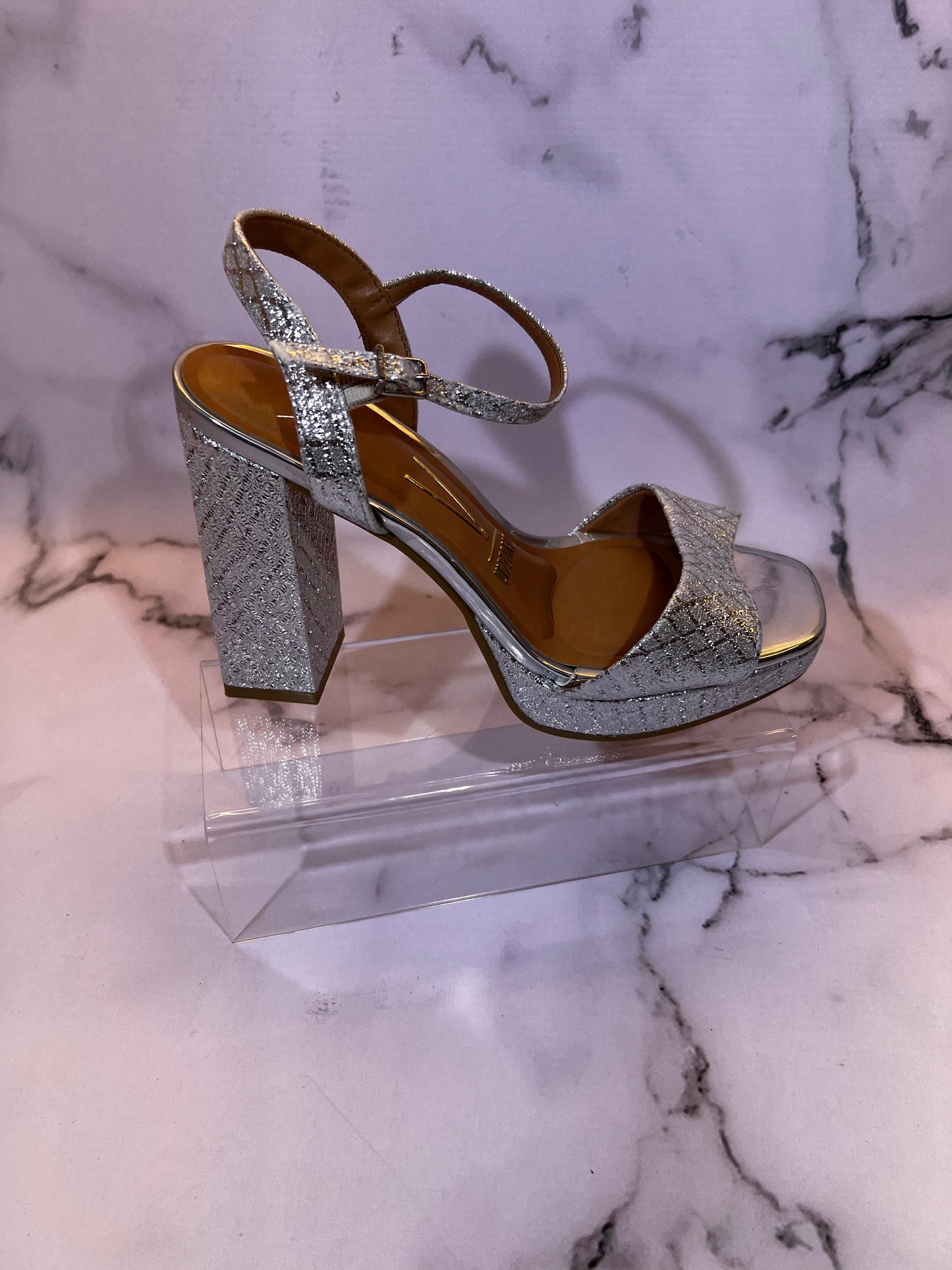 Sandalia Vizzano Gala Tecido Metal Florença – Tacón 10 cm – Brillo Metalizado