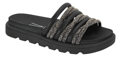Chatas Vizzano Mujer Sandalias Confort Brillos
